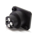 Conector Xlr Painel Plástico Preto Storm 10 Unidades