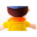 Pelúcia Boneco Matheus Amarelo/azul 32cm