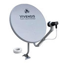 KIT ANTENA PARABÓLICA 60CM VIVENSIS COM CABO E LNBF