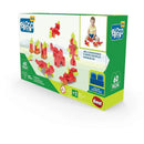 Brinquedo Para Montar Mais Blocos Click Com 60 Peças