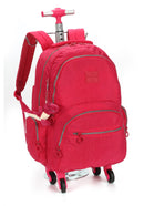 Mochila Infantil Juvenil De Rodinhas 360° Pink Up4you