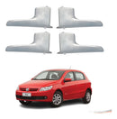 Kit Completo 4 Maçanetas Internas Cinza Metal Gol 05 A 14