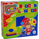 Brinquedo Pedagógico De Madeira Blocos Lógicos 48 Peças