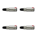 Conector P10 1/4 Femea Linha Trs Wc 197 Wireconex 04 Unidades