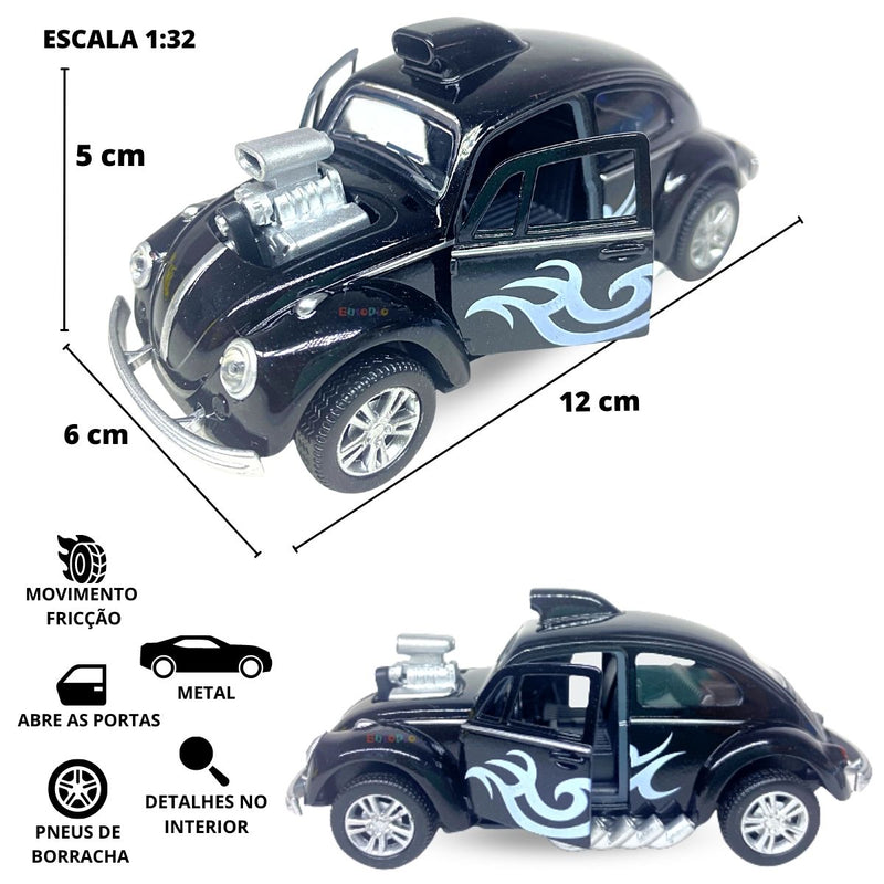 Miniatura Fusca Beetle Rt Customizado Dragracer Abre Porta