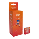 Pilha De Zinco E  Carvão Aaa Elgin 1.5v Blister Com 40 Unidades