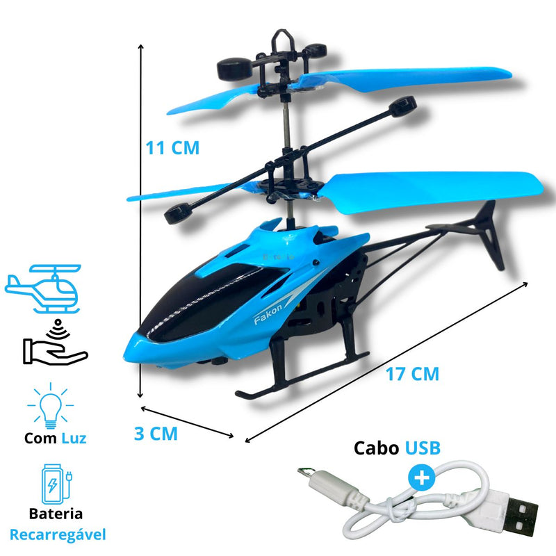 Helicóptero De Brinquedo Com Sensor Mini Drone Recarregável