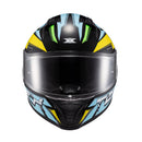 Capacete Texx Fecha Raptor Genesis Azu Amare Branc Bril 56
