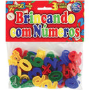 Brinquedo Pedagógico Brincando Com Números 56 Peças