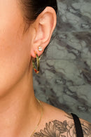 Brinco Argola Oval Banhado Em Ouro 18k Cor:dourado