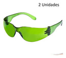 Kit 2 óculos Epi Proteção Segurança Modelo Croma Verde Ca - UN / 2