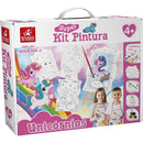 Brinquedo Para Colorir Unicórnios - Super Kit Com 4 Telas