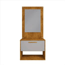 Conjunto Gabinete Cuba Espelho Banheiro Naturalle Off White