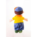 Pelúcia Boneco Matheus Amarelo/azul 32cm
