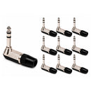 Conector P10 Trs Stereo Metal 90 Graus Storm 10 Unidades