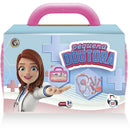 Brincando De Profissões Pequena Doutora Maleta 7 Peças Rosa