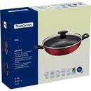 Panela Wok Loreto 28cm Com Tampa Vidro