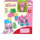 Brinquedo Para Montar Stitch Angel Blocos Mágicos Com 24 Peças Coloridas