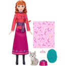 Boneca Disney Frozen Anna Com Bebe Raposa