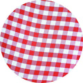 Kit 4 Capas Para Sousplat Xadrez Branco Vermelho Grande 35cmx35cm - UN / 4
