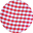 Kit 4 Capas Para Sousplat Xadrez Branco Vermelho Grande 35cmx35cm - UN / 4