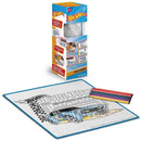 Tapete Mágico Acqua Hot Wheels Com 6 Canetas Laváveis 50x50cm