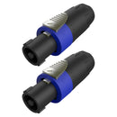 Conector Speakon 04 Polos  Wc 1614  Wireconex 02 Unidades