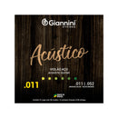 Encordoamento Giannini P/violão Aço Bronze 65/35 0.011" Gespw