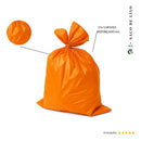 Saco De Lixo 40l Reforçado Laranja 100 Und