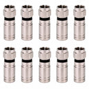 Conector F Compressao Rg59 10 Unidades Storm