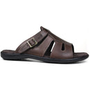 Chinelo Masculino De Couro Chocolate - 10C0900LTCHC
