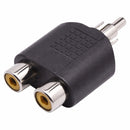 Adaptador Rca Macho Para 2 Rca Femea Preto Storm 10 Un