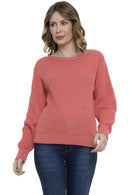 Blusa Tricot Manga Longa Ponto Perola