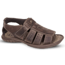 Sandália Papete Masculina De Couro Café - DCB0980LTCFE