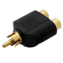 Adaptador Rca Para 2 Rca Gold Storm 5 Un