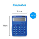 Calculadora Mesa Visor 12 Dig. - Azul Mv4125 Elgin