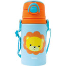 Garrafa De Alumínio Animal Fun Leão 450ml. Fliptop