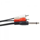 Cabo P10 Mono Para 2 Rca Macho 1,8m Storm 10 Un