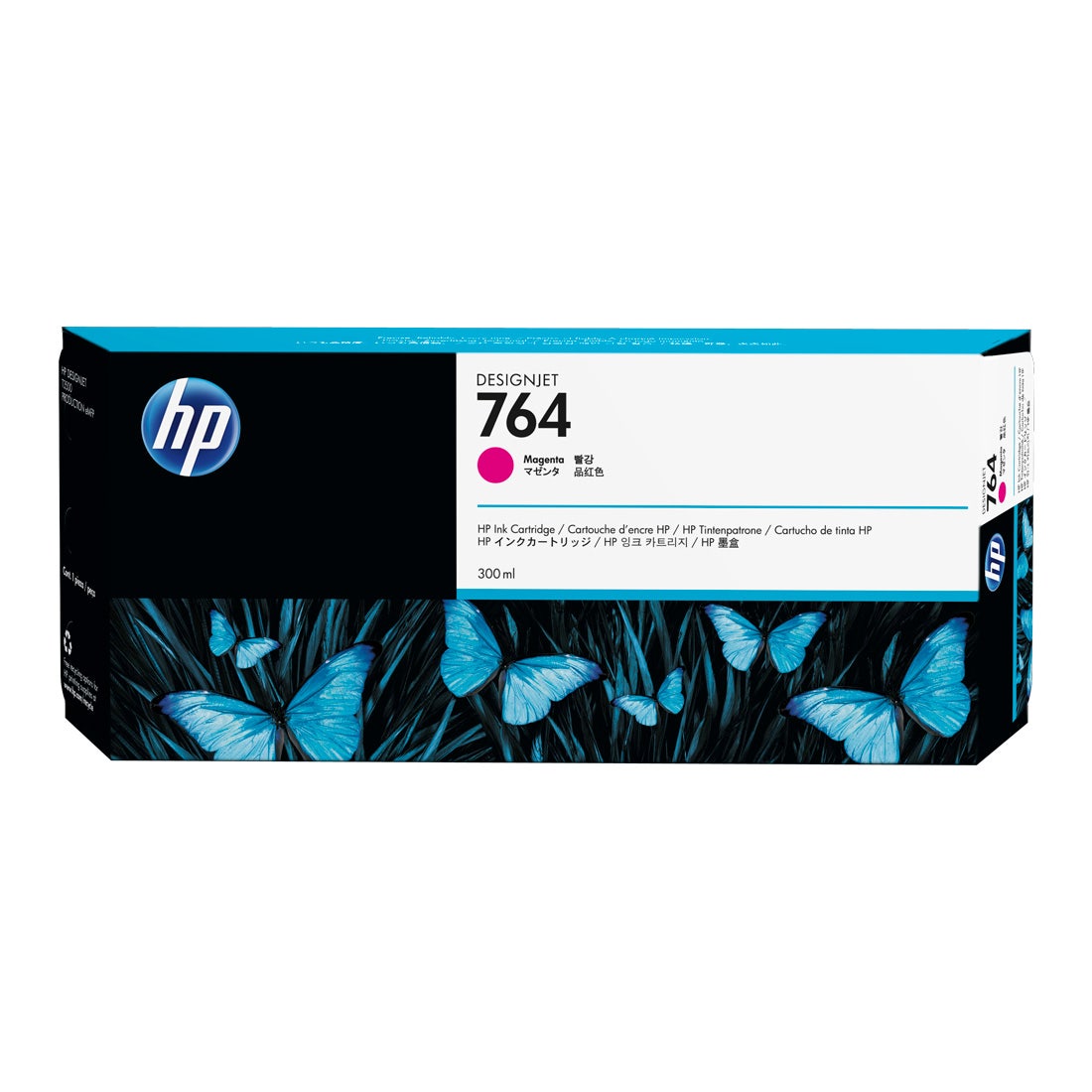 Cartucho de Tinta HP 764 magenta PLUK 300 ml - C1Q14A