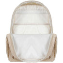Mochila Trendy Bege Com Bolsa Chaveiro E Porta-notebook