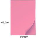 Papel Cartolina Rosa Escolar 50x66cm 140g - Pacote Com 100 Unidades