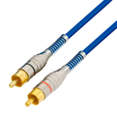 Cabo Rca Mxt Profissional Blindado 2 Rca + 2 Rca Azul 4mm - 05 Metros