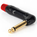 Conector P10 Stereo 90 Graus Metal Preto Gold Storm 5 Un