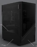 Gabinete Gamer Pcyes Set Black Vulcan - Gsbvpbr