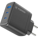 Carregador GaN Universal TRIPLO USB-C e USB-A Fortrek CG633 65W 