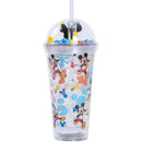 Copo Decorado Mickey Com Led E Canudo 450ml Sortido