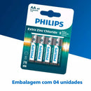 Pilha Zinco Philips Aa R03l4b/59 Philips