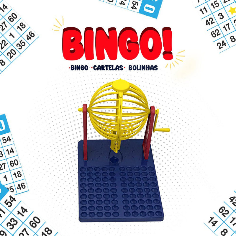 Jogo De Bingo 48 Cartelas com 90 Bolinhas