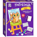 Brinquedo Para Colorir Kit Pinturinha Gatos Com Tintas E Cavalete
