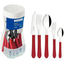 Talher Faqueiro Leme 20pc Inox Vermel